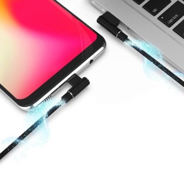 КАБЕЛЬ ДЛЯ IPHONE УГЛОВОЙ 1М МОЛНИЯ 5 6 7 8 X 11