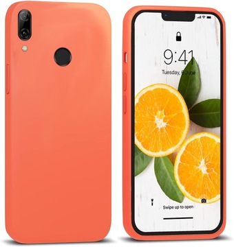 ETUI DO HUAWEI P SMART 2019 SILIKON KOLOR + SZKŁO