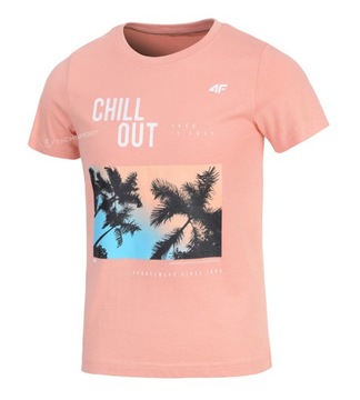 4F CHŁOPIĘCA KOSZULKA T-SHIRT BAWEŁNA / 164