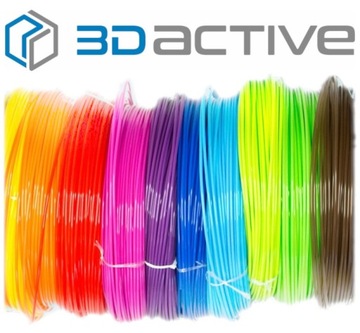 СТЕРЖНИ ДЛЯ 3D-РУЧОК ДЛЯ ДЕТЕЙ MEGA PLA FILAMENTS 40х5м 200 м