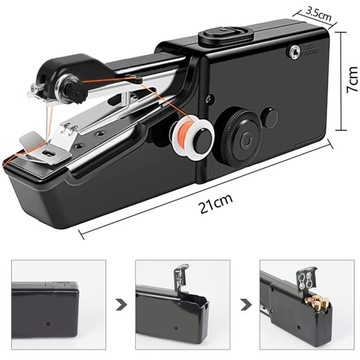 РУЧНАЯ МИНИ-ПОРТАТИВНАЯ ШВЕЙНАЯ МАШИНА + НАБОР ДЛЯ ШВЕЙНОЙ МАШИНЫ