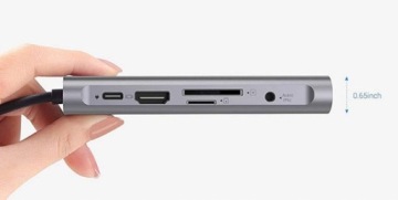 Концентратор Thunderbolt 3.0 USB-C 10IN1 HDMI RJ45 USB-разъем