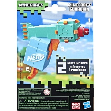 NERF MicroShots Minecraft Guardian Mini Blaster F4422
