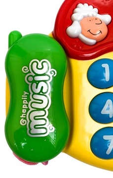 Grający telefonik dla dziecka telefon na baterie z dźwiękiem stacjonarny