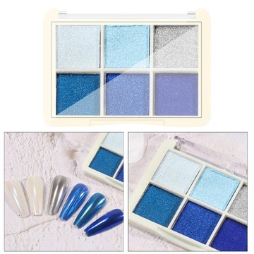 Голографический блестящий пигмент для ногтей.