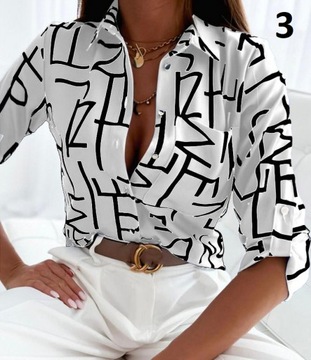 ЭЛЕГАНТНАЯ ЖЕНСКАЯ РУБАШКА, БЛУЗКА, ЦВЕТ XL