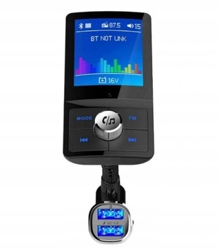 TRANSMITER FM ZESTAW GŁOŚNOMÓWIĄCY BLUETOOTH QC3.0