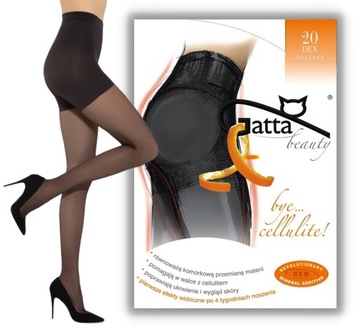 Rajstopy Bye Cellulite Gatta 20 den, zwalczają cellulit, 2-S nero