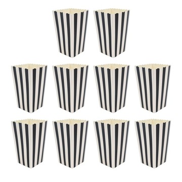 Небольшие бумажные коробки попкорна конфеты кладут в коробку 5кс7кс11.5км устранимая черная нашивка 10кс