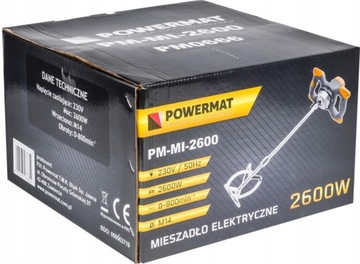 ЭЛЕКТРИЧЕСКИЙ миксер для растворов 2600Вт 2xMixer