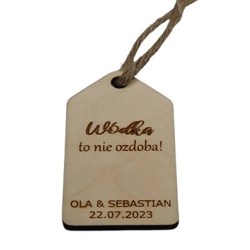 Вешалки для бутылок из фанеры для водки, 40 шт, микс