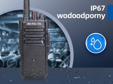 Retevis RT29D DMR Цифровая рация, IP67, 3200 мАч, С наушниками