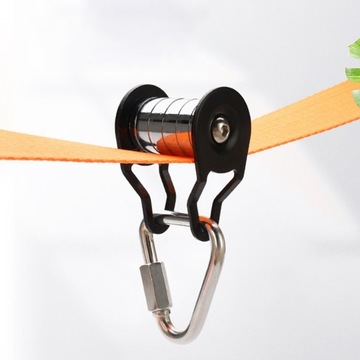 Trenażer kempingowy Slackline Pulley Backyard