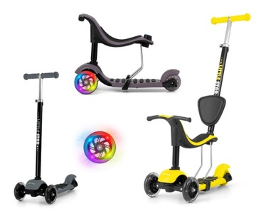 Milly Mally Scooter Little Star 3w1 jeździk rower hulajnoga rośnie rączka