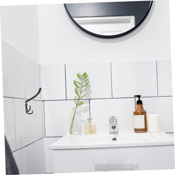 4шт. Крючок для одежды. Вешалка для одежды для прихожей. Черный двойной крючок.