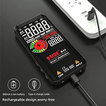 Ручной мультиметр Bside S10 SMART, интеллектуальный автоматический мультиметр