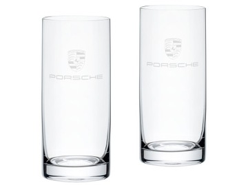 PORSCHE ZESTAW 2 SZKLANEK DO LONG DRINK Z HERBEM