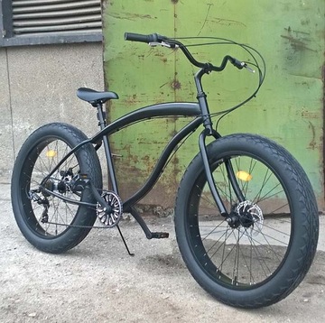 FATBIKE OOZEE FATRACER 7SP SHIMANO ЧЕРНЫЙ КОВРОЛИН