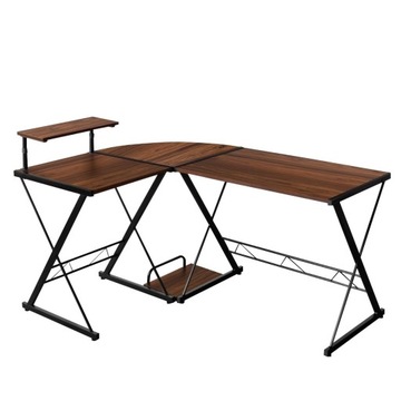Biurko komputerowe Costway 94 cm x 147 cm x 112 cm dąb rustykalny