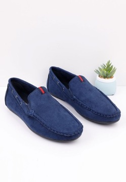 ТЕМНО-СИНИЕ ЖЕНСКИЕ ЗАМШЕВЫЕ МОКАСИНЫ
