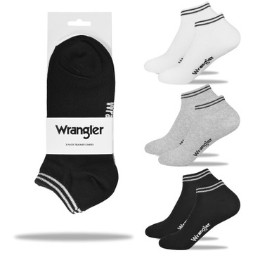 Wrangler Skarpety Męskie Bawełniane 25001 3 pary Rozmiar 43-46