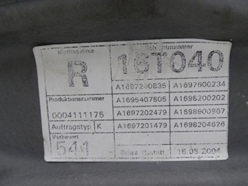 MECHANIZMUS OKNO MERCEDES-BENZ OE A1697201479