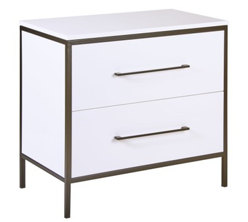 Szafka umywalkowa loft 80 biały połysk