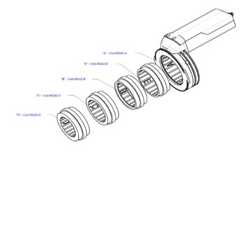 Пистолет Walcom Genesi Carbonio 360 HTE CLEAR 1,3 мм