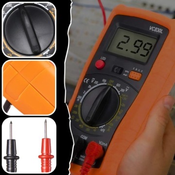 МУЛЬТИМЕТР ЦИФРОВОЙ ЭЛЕКТРИЧЕСКИЙ ИЗМЕРИТЕЛЬ ТОКА ПРОФЕССИОНАЛЬНЫЙ LCD ТЕСТЕР