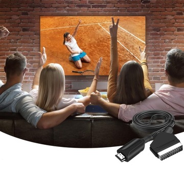 КАБЕЛЬ-АДАПТЕР-ПРЕОБРАЗОВАТЕЛЬ HDMI в SCART AV EURO FULL HD 1м