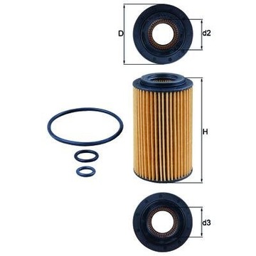 FILTR OLEJU OX153/7D2 MAHLE-KNECHT
