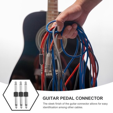 ГИТАРНЫЙ КАБЕЛЬ АКУСТИЧЕСКИЕ ЭЛЕКТРИЧЕСКИЕ АКСЕССУАРЫ 3 ШТ.