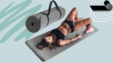 КОВРИК ДЛЯ ФИТНЕСА-ЙОГИ С РУЧКОЙ, ТОЛЩИНА 183Х61СМ, ПОДДЕРЖКА, ПРОТИВОСКОЛЬЖЕНИЕ