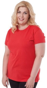 Koszulka T-shirt Bawełna Oversize czerwona 3XL*(M)