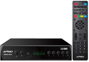 DVB-T2 TUNER HD202 HEVC DEKODER HD H.265/HEVC