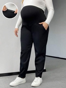 SHEIN БРЮКИ ДЛЯ МАТЕРИАЛОВ, ЧЕРНЫЕ, ПРЯМЫЕ, ПОВСЕДНЕВНЫЕ, 46 LOA