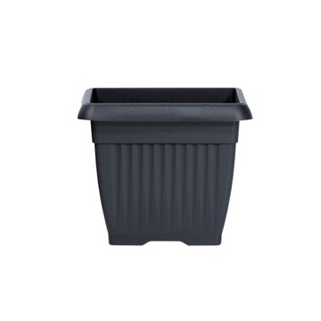 TERRA DKWT24 Цветочный горшок антрацит + подставка
