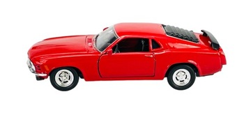 WELLY OLD TIMER 1970 FORD MUSTANG BOSS 302 RED НОВАЯ МОДЕЛЬ 1:34 МЕТАЛЛ