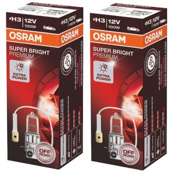 ЛАМПОЧКА OSRAM SUPER BRIGHT PREMIUM H3 12V 100W PK22s