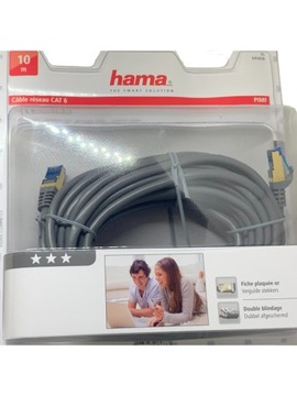 LAN ETHERNET RJ45 CAT 6 HAMA 10 М ЗОЛОТОЙ ИНТЕРНЕТ-КАБЕЛЬ