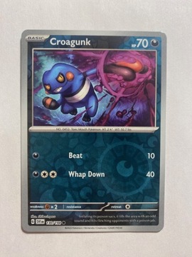 Scarlet & Violet reverse 130/198 Croagunk