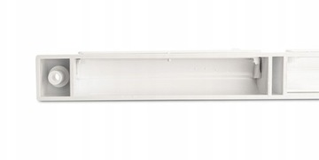 BIAŁY krótki nawiewnik ciśnieniowy do okien okna Ventec VT601 277 mm