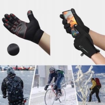 TOUCH SPORTS ПЕРЧАТКИ ВОДОНЕПРОНИЦАЕМЫЕ ЗИМНИЕ ВЕЛОСИПЕДНЫЕ ПЕРЧАТКИ + БЕСПЛАТНО