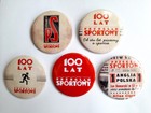 Odznaki buttony 100 lat Przeglądu Sportowego