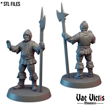 Assembled Village Guards - x8 - 3dmonkeypl