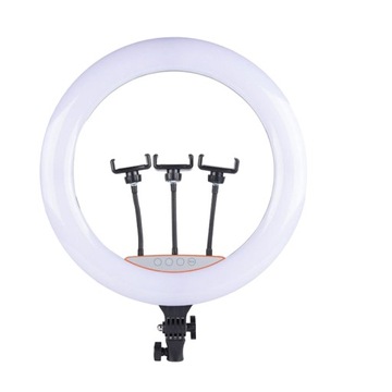 RING Светодиодная кольцевая лампа для селфи RGB + белый 56см 240Вт Макияж XXXL