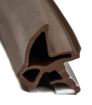 УПЛОТНИТЕЛЬ ДВЕРИ внутри, БЕЗ ФАЛЬЦА КОРИЧНЕВЫЙ, 5 м