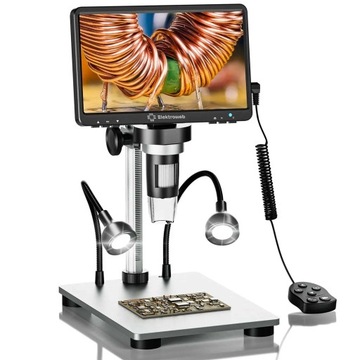 Цифровой микроскоп Elektroweb OptiMAX LCD HD 1800p Zoom 1200x 2xLED + пульт дистанционного управления