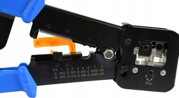 КРИМПЕР ДЛЯ ПРОХОДНЫХ ЗАГЛУШЕК RJ45 RJ12 RJ11 ПРОХОДНЫХ