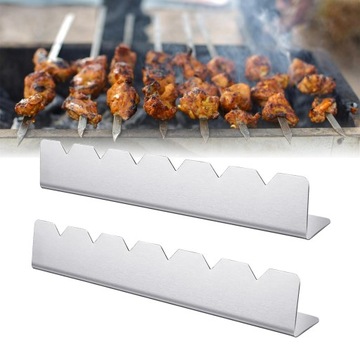 Подставка для шашлыка для шашлыка, подходящая для дерева, бамбука, круглой, металлической, плоской